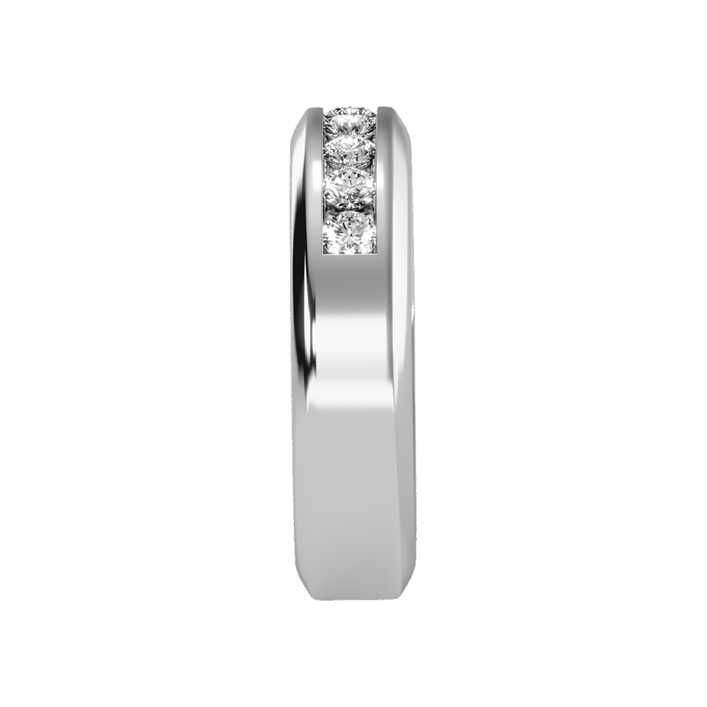 Supreme Men's Broad Band Ring In 925 Sterling Silver - Two