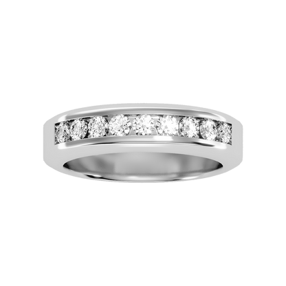 Supreme Men's Broad Band Ring In 925 Sterling Silver - Three