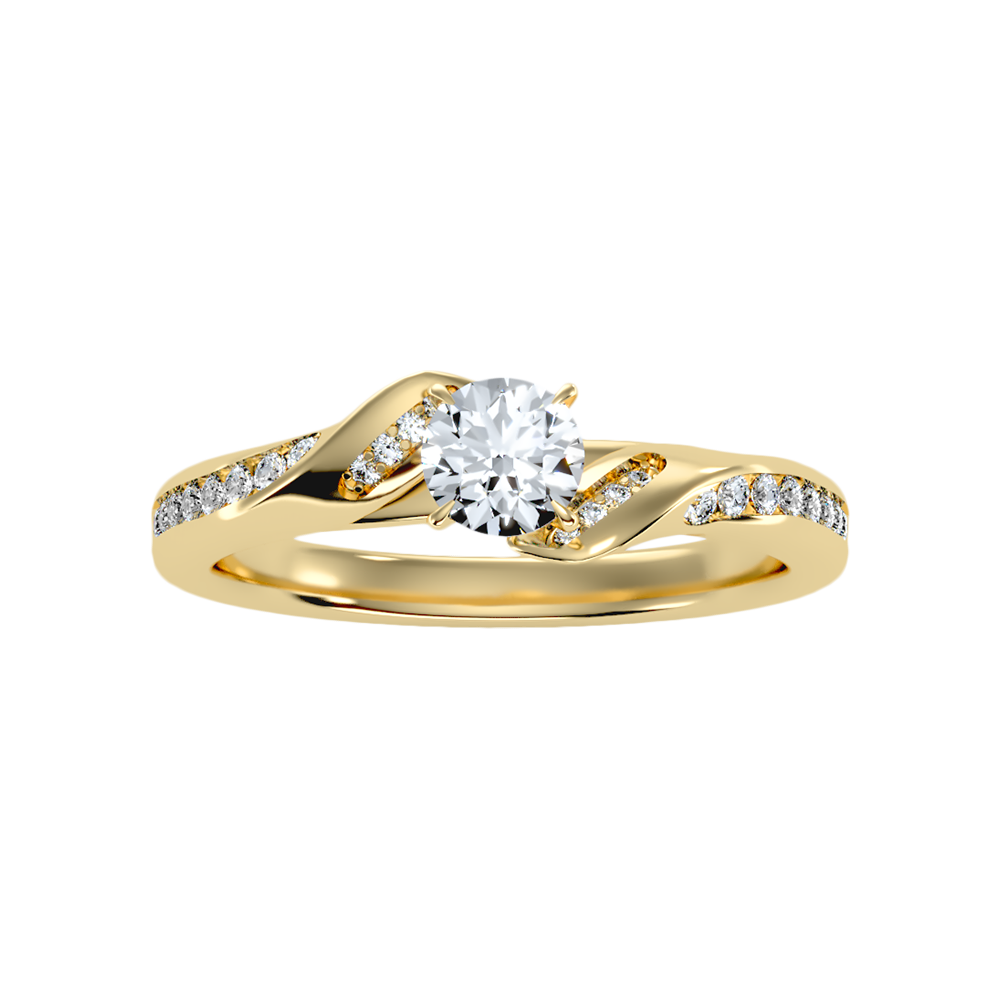 Surreptitious Diamond Ring In 925 Sterling Silver - Ten
