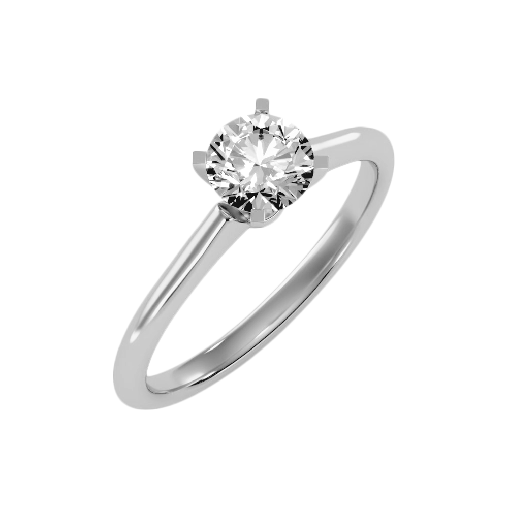 Sweet Engagement Ring In 925 Sterling Silver - Two