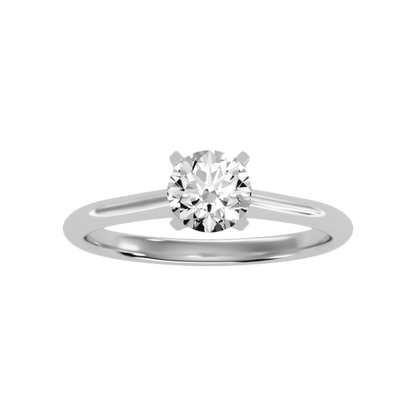 Sweet Engagement Ring In 925 Sterling Silver - Four