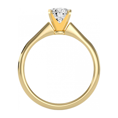 Sweet Engagement Ring In 925 Sterling Silver - Five