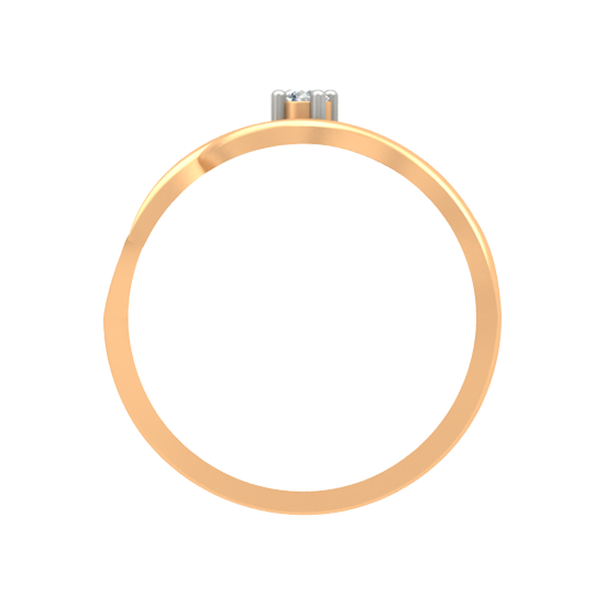 Swirl Single Stone Ring - Twelve