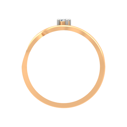 Swirl Single Stone Ring - Twelve