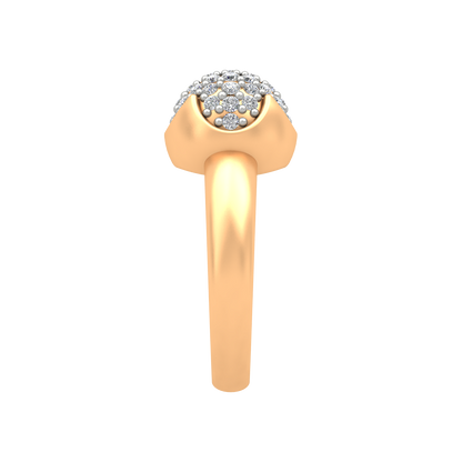 Swirl Tuilp Mesh Ring - Eleven