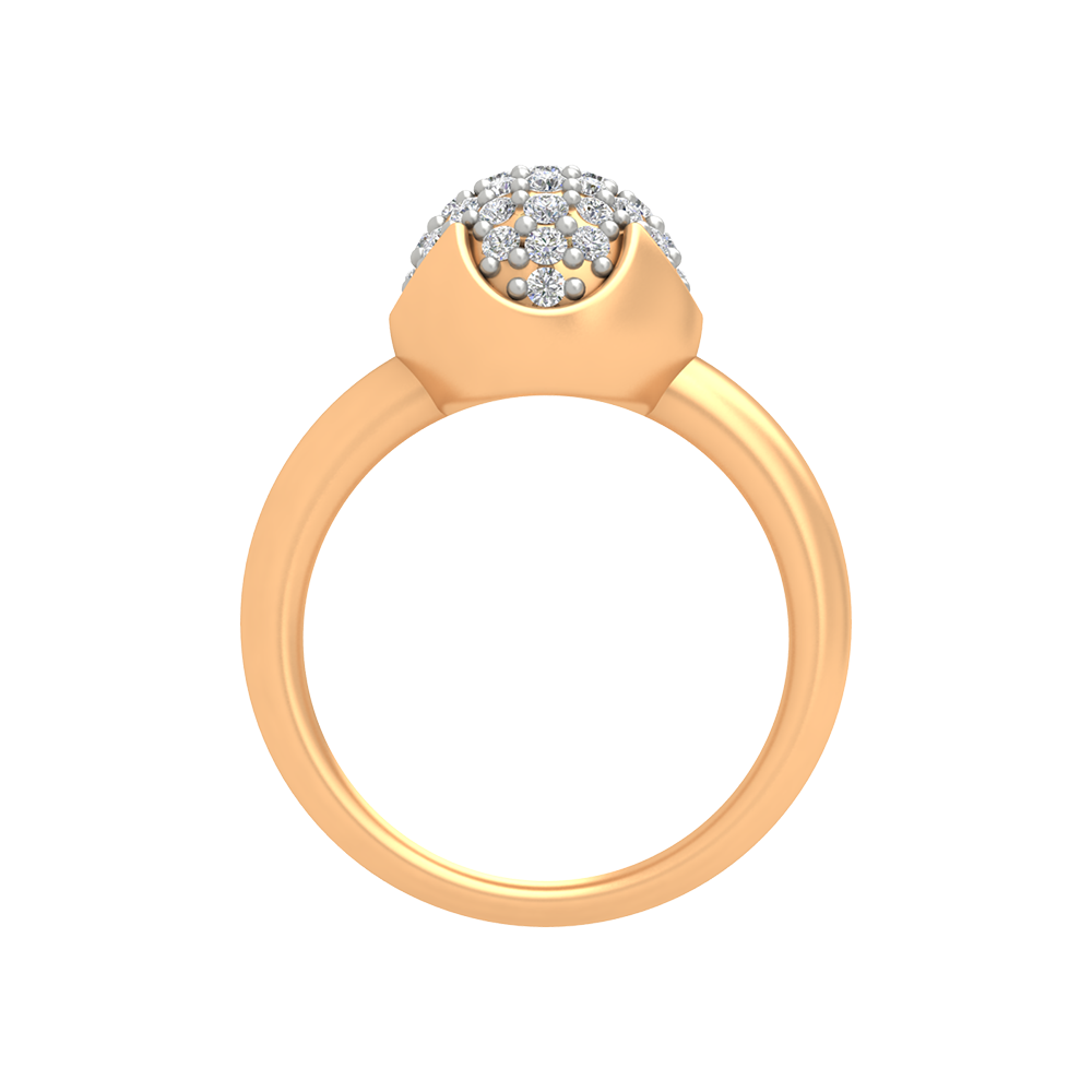 Swirl Tuilp Mesh Ring In 925 Sterling Silver - Twelve