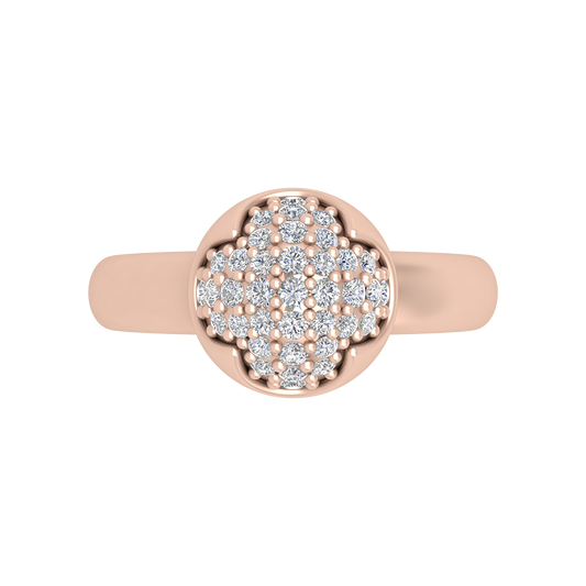 Swirl Tuilp Mesh Ring In 925 Sterling Silver - Two