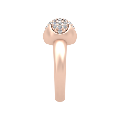 Swirl Tuilp Mesh Ring - Three