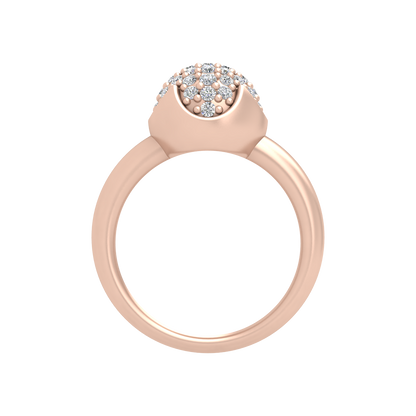 Swirl Tuilp Mesh Ring - Four