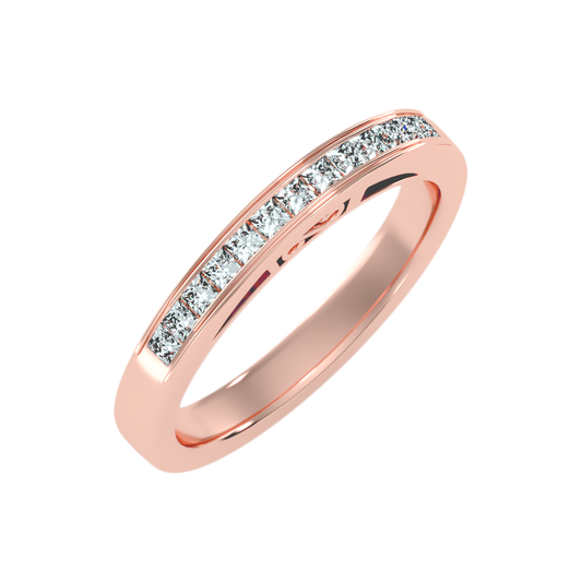 Syzygy Half Eternity Band In 925 Sterling Silver - One