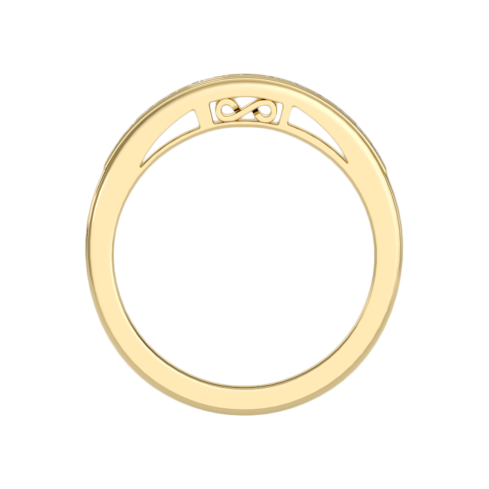 Syzygy Half Eternity Band In 925 Sterling Silver - Twelve