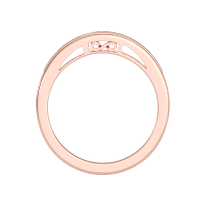 Syzygy Half Eternity Band In 925 Sterling Silver - Two