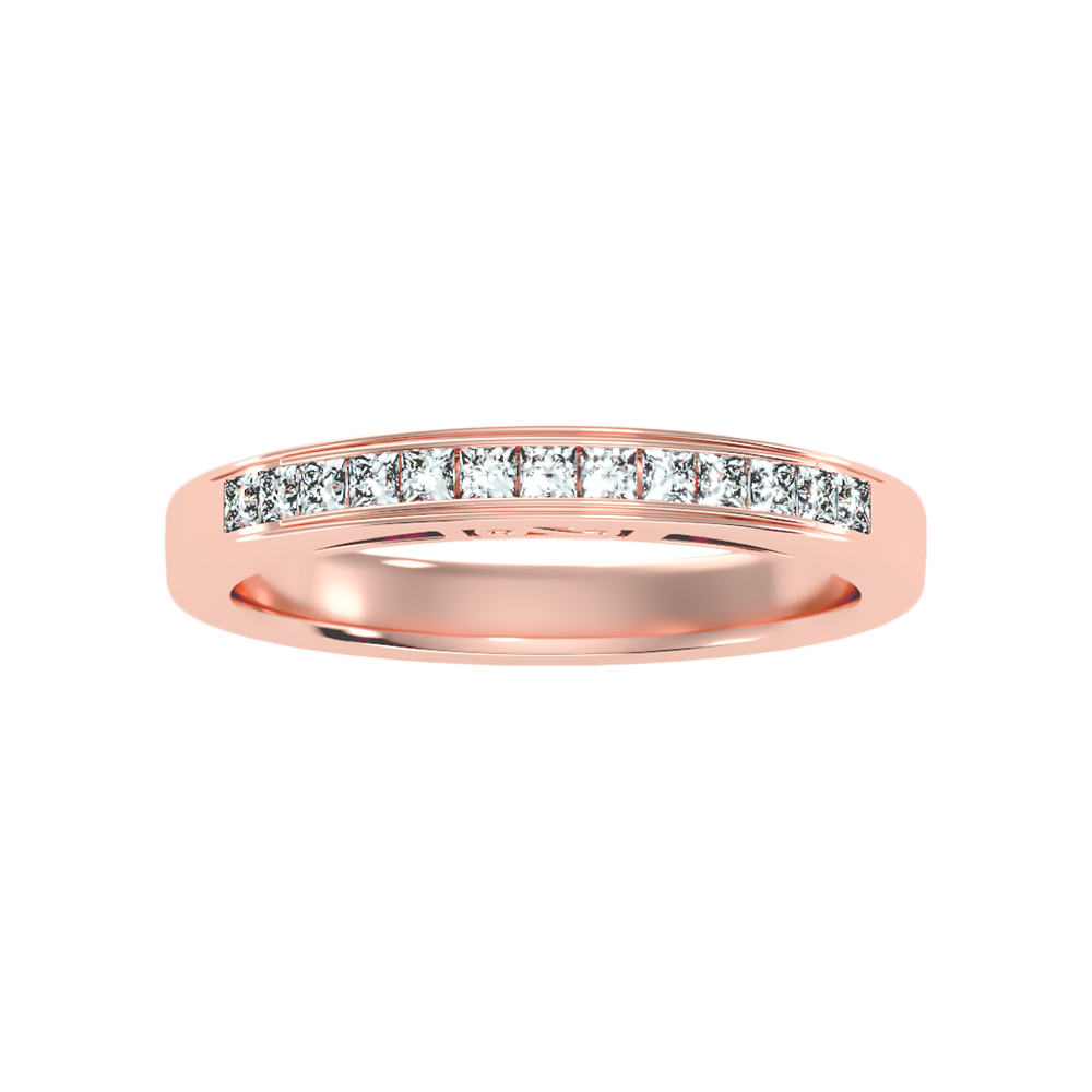 Syzygy Half Eternity Band In 925 Sterling Silver - Three