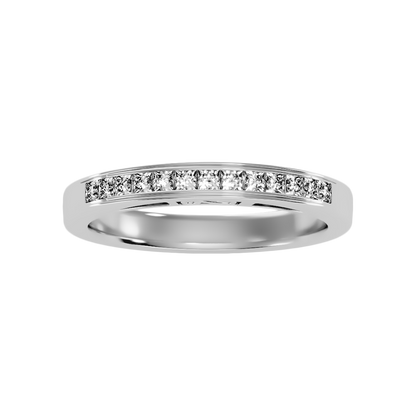 Syzygy Half Eternity Band In 925 Sterling Silver - Six