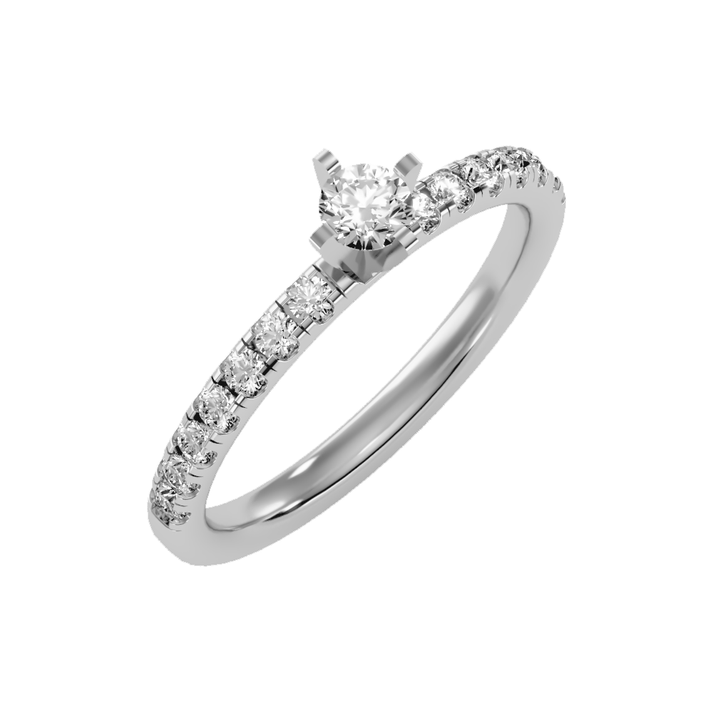 Tangled Solitaire Ring - One