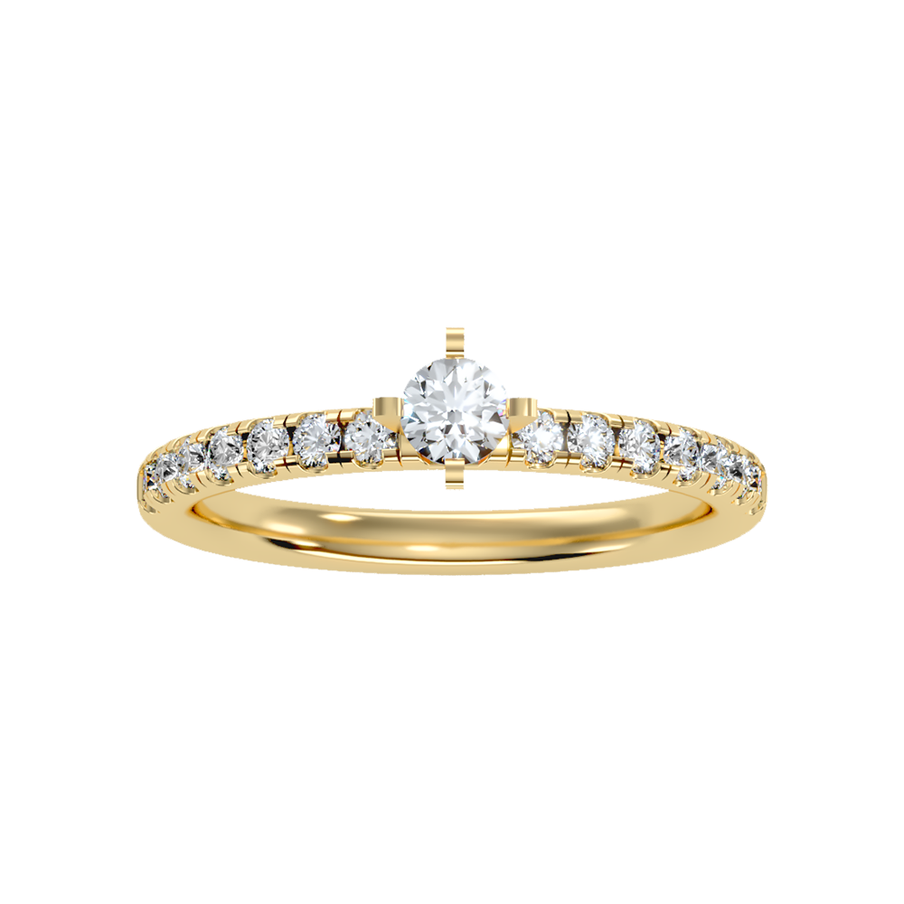 Tangled Solitaire Ring - Ten