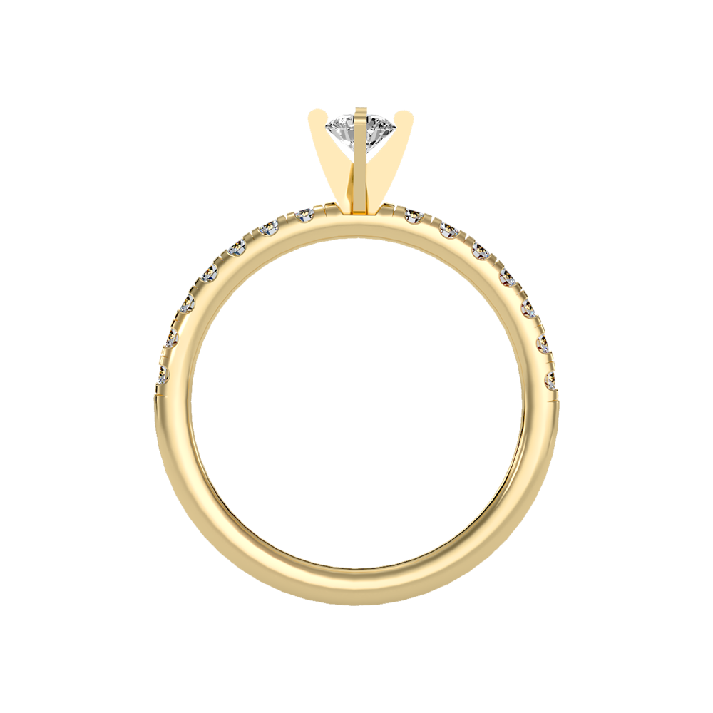 Tangled Solitaire Ring In 925 Sterling Silver - Twelve