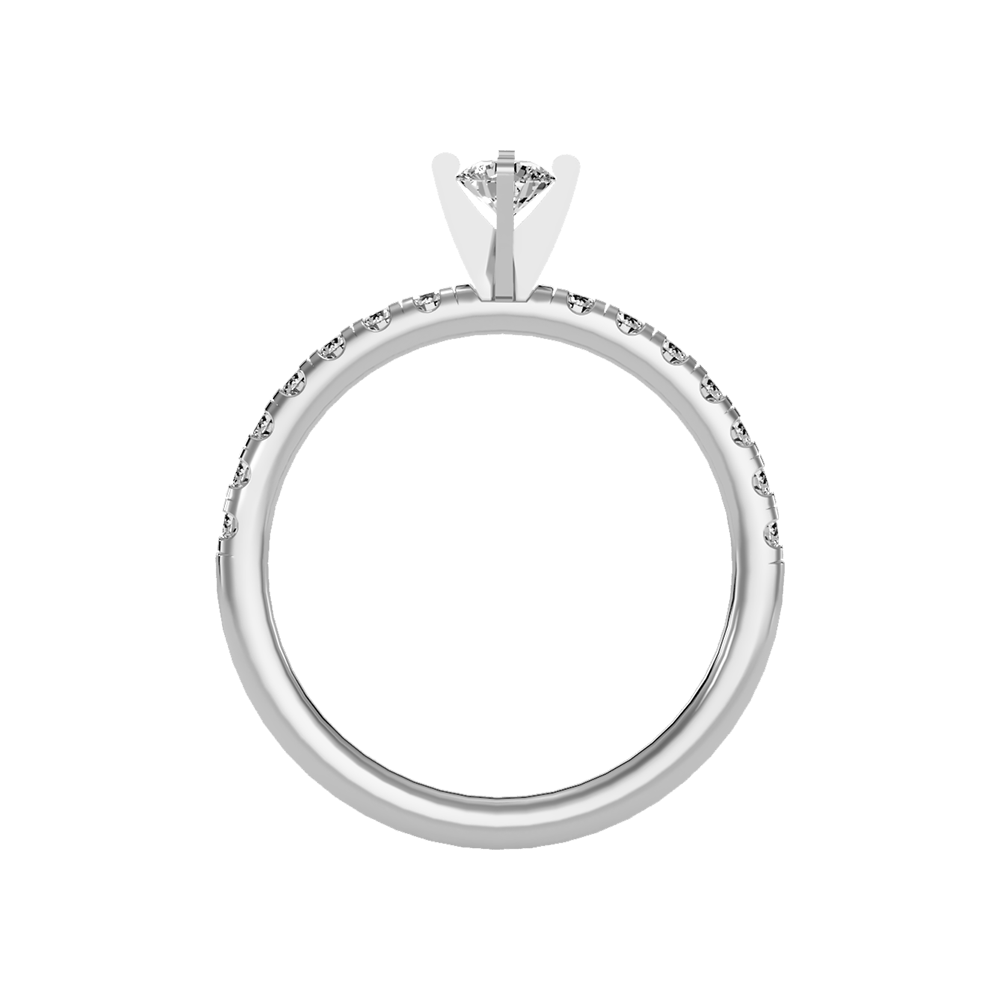 Tangled Solitaire Ring In 925 Sterling Silver - Two