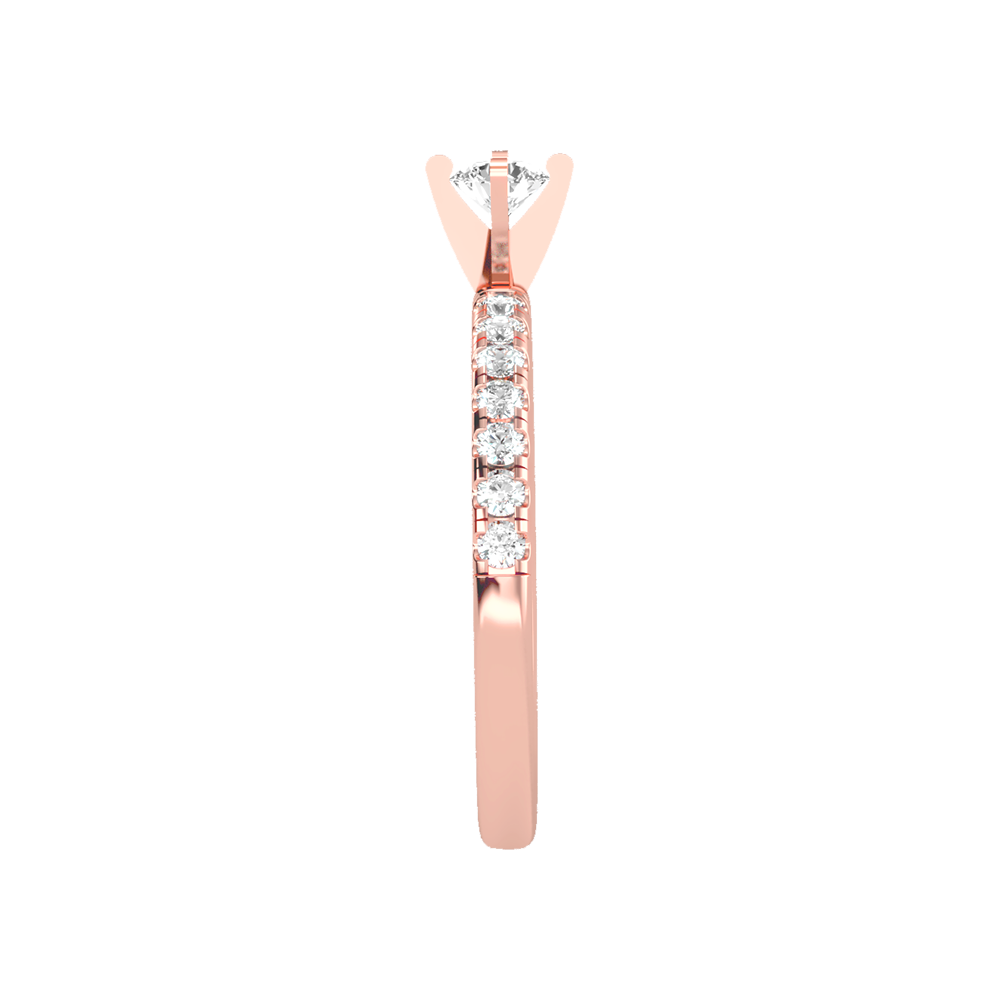 Tangled Solitaire Ring In 925 Sterling Silver - Eight