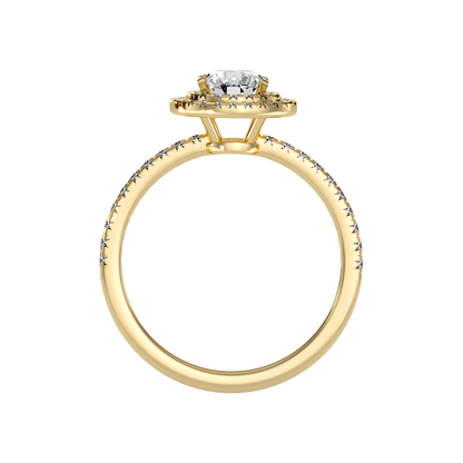 Terrific Halo Diamond Ring - Twelve