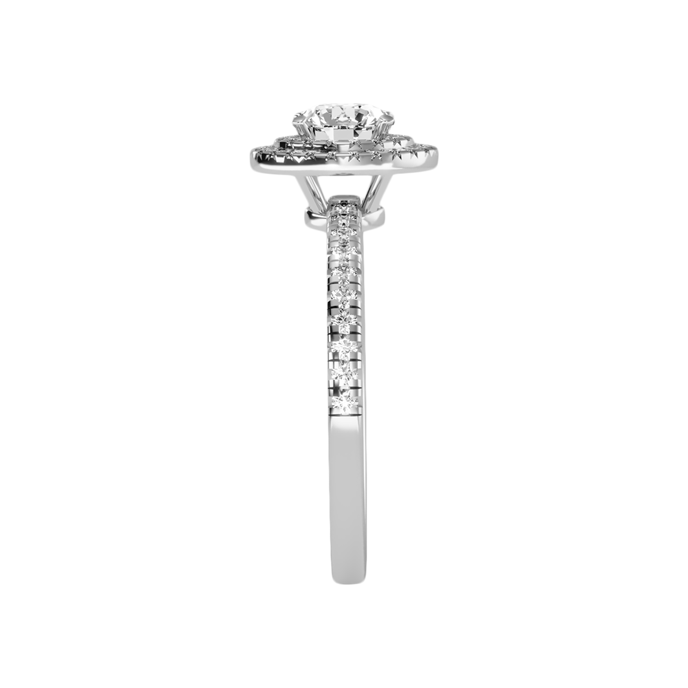 Terrific Halo Diamond Ring - Four