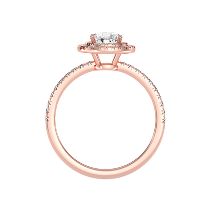 Terrific Halo Diamond Ring - Six
