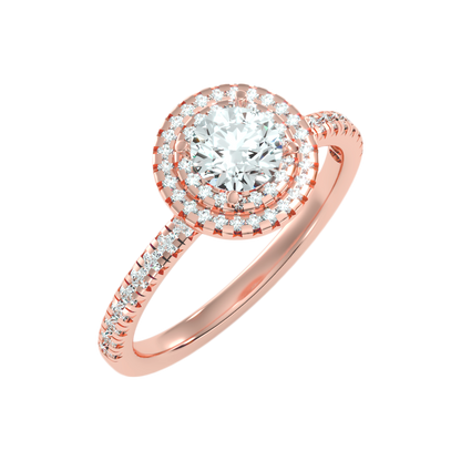 Terrific Halo Diamond Ring - Seven