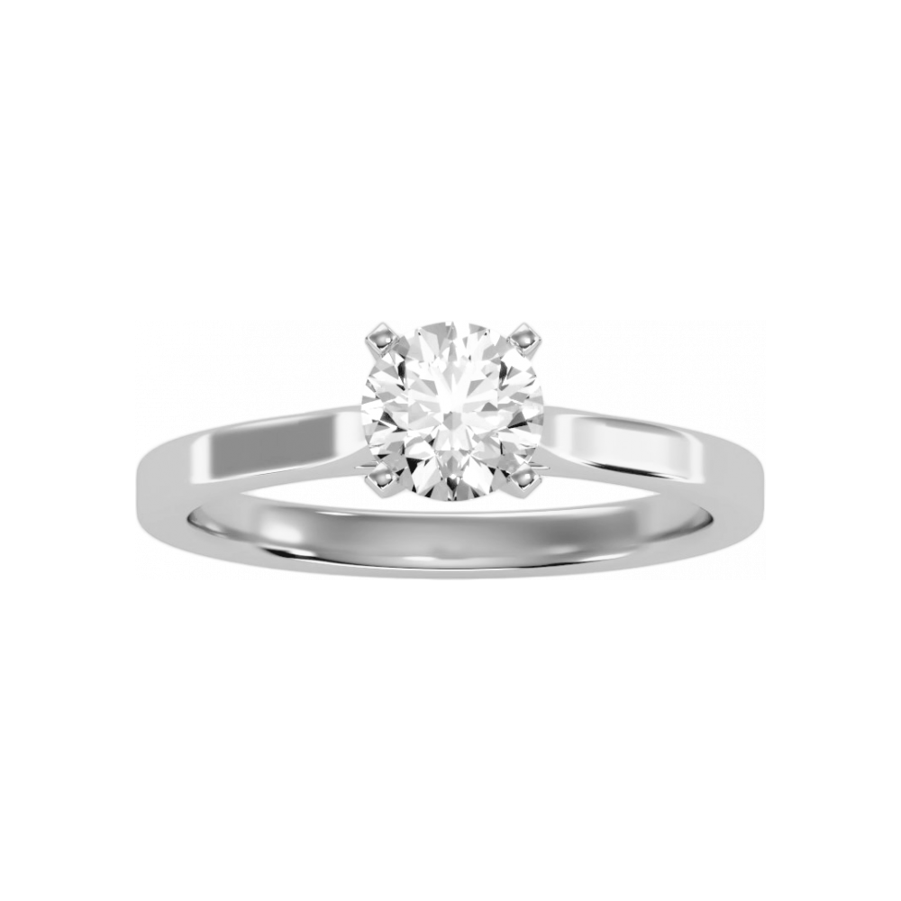 The Assertive Engagement Ring In 925 Sterling Silver - Four