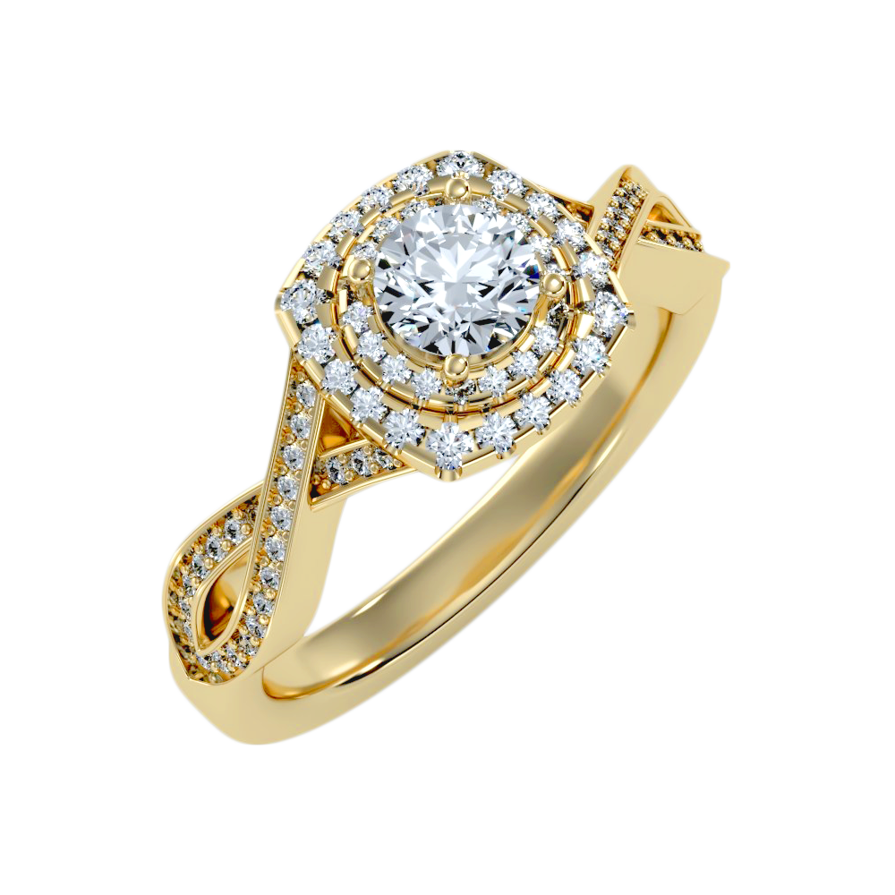 The Attractive Halo Ring - Six
