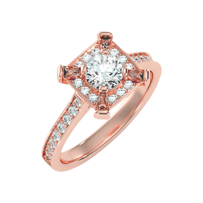 The Attractive Single Stone Ring In 925 Sterling Silver - Ten