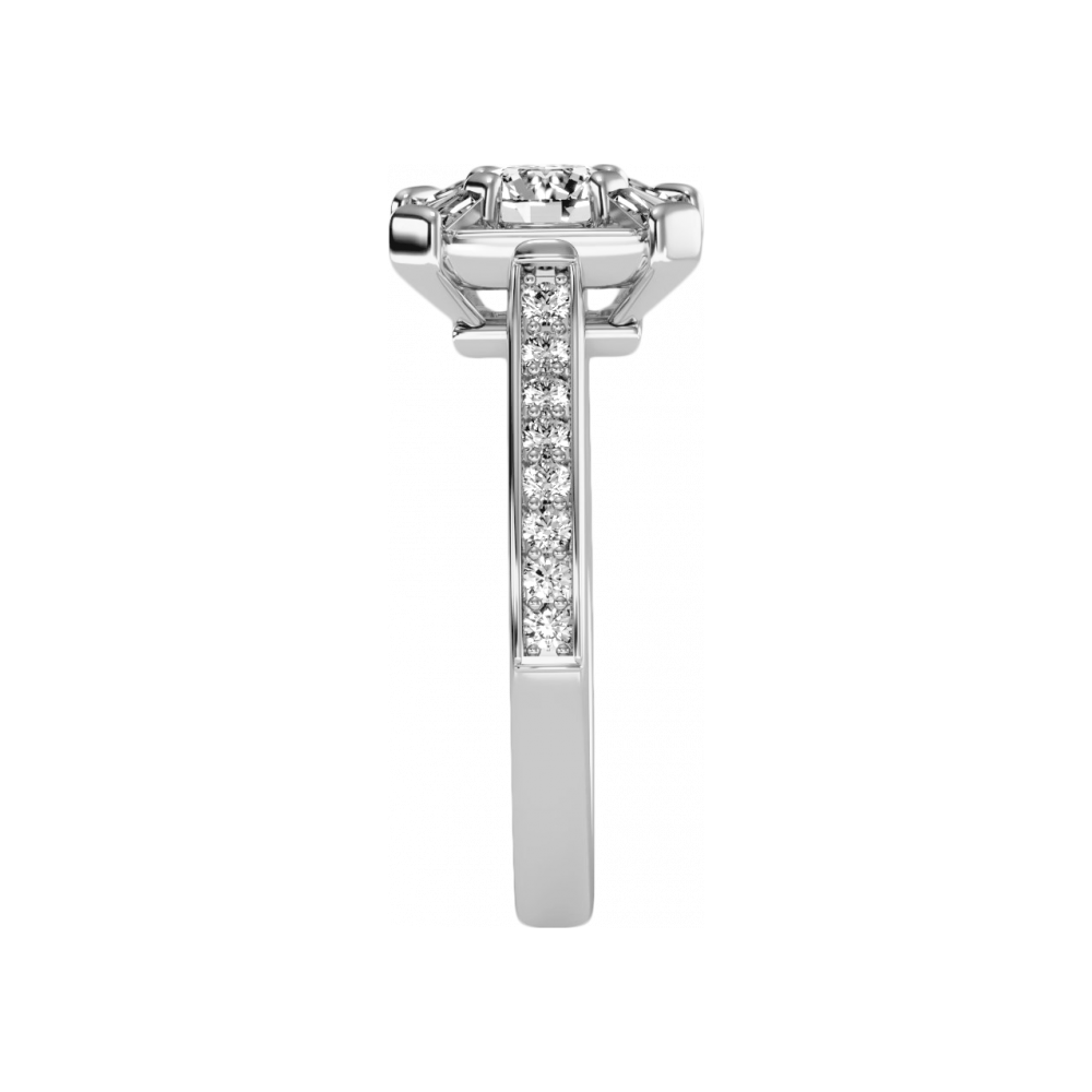 The Attractive Single Stone Ring In 925 Sterling Silver - Three