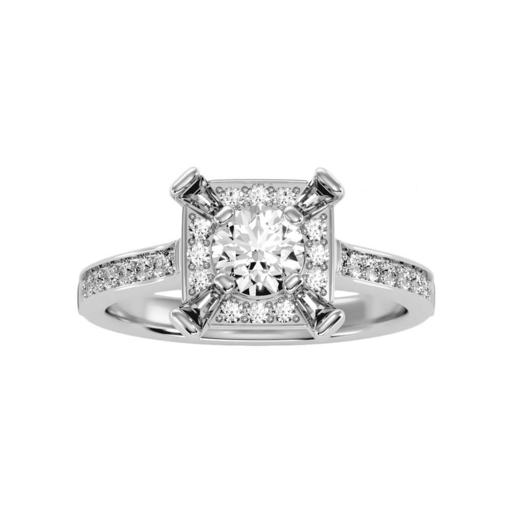 The Attractive Single Stone Ring In 925 Sterling Silver - Four