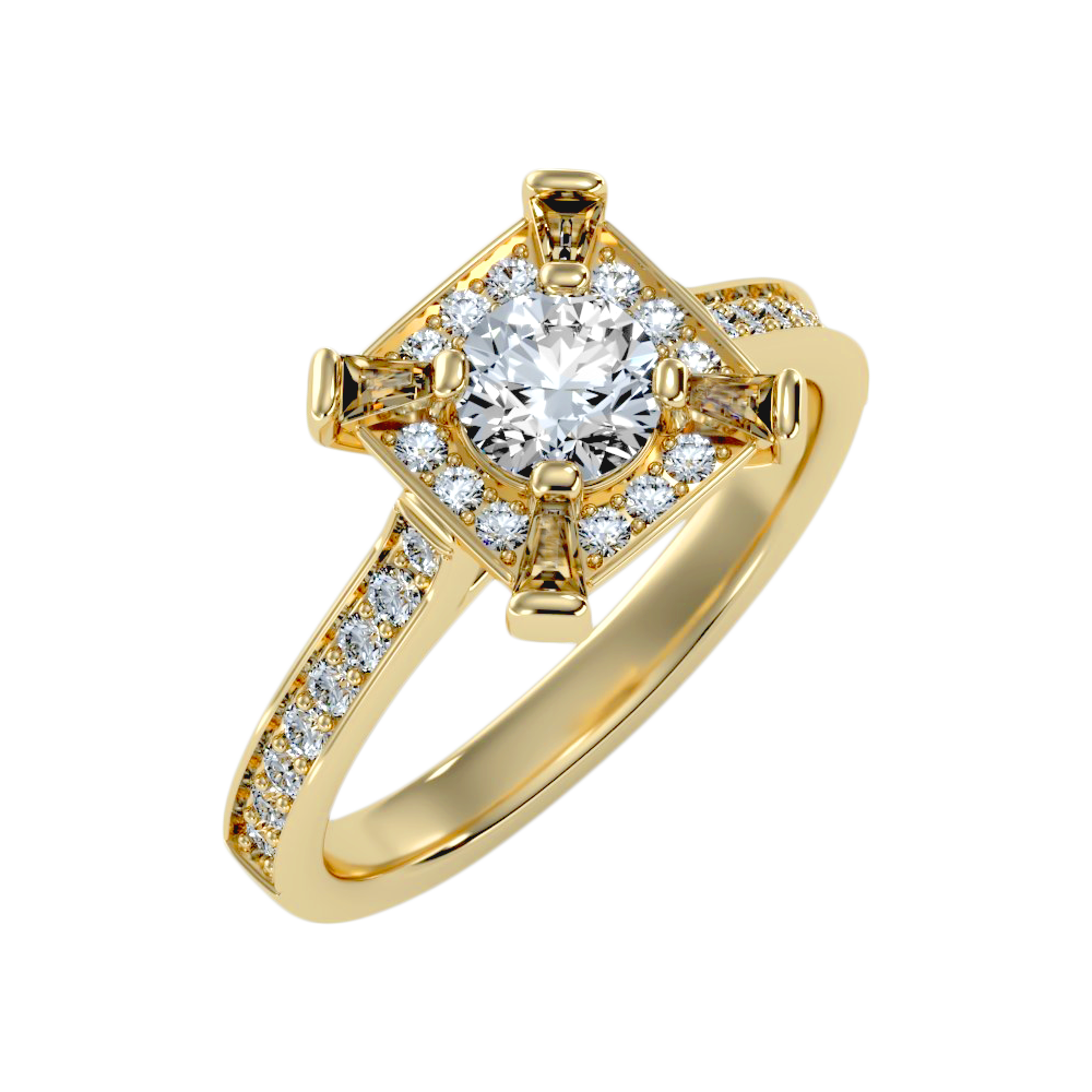 The Attractive Single Stone Ring - Six