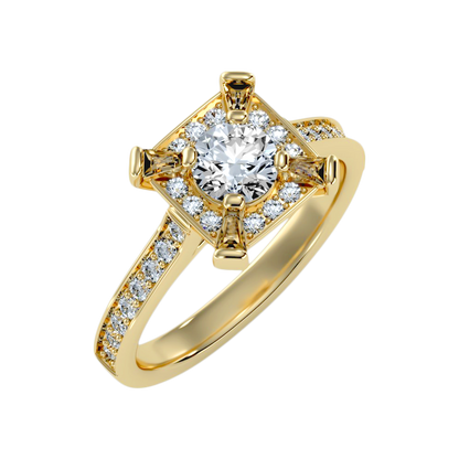 The Attractive Single Stone Ring - Six