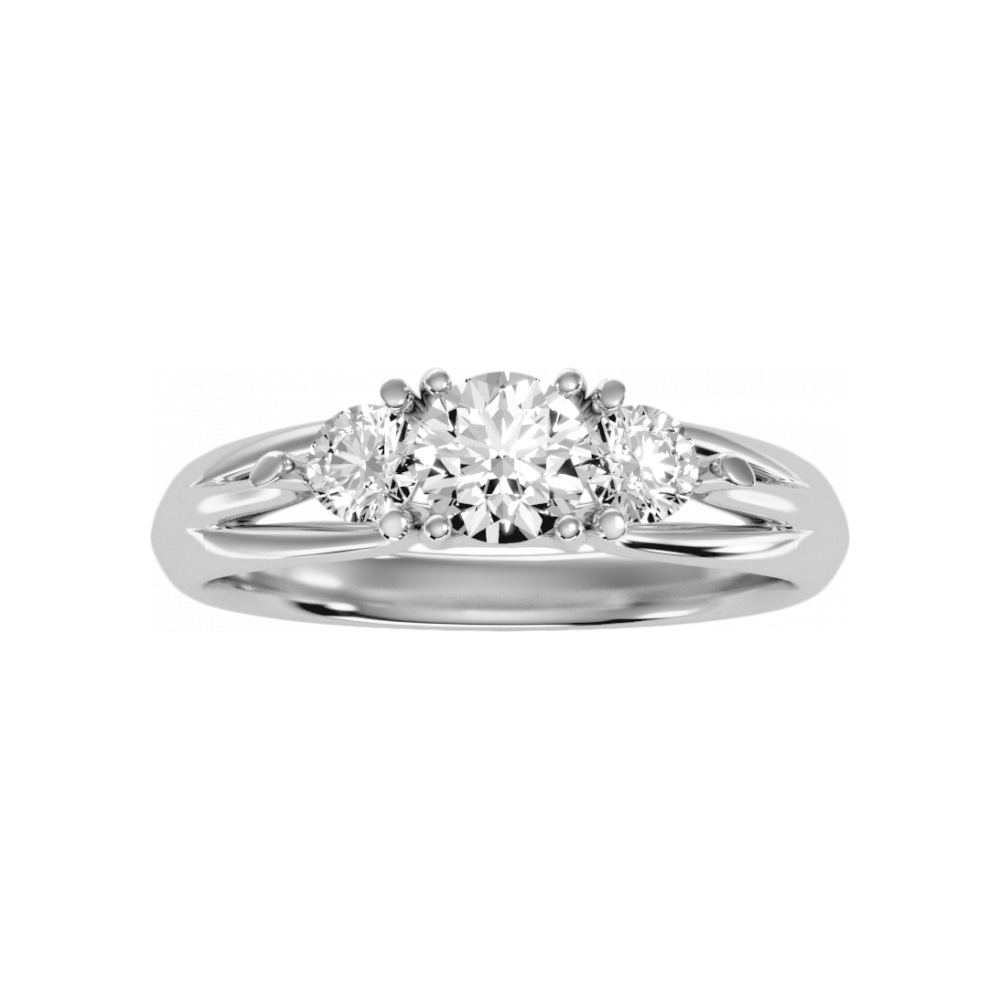 The Beautifully Curated Solitaire Ring In 925 Sterling Silver - Four