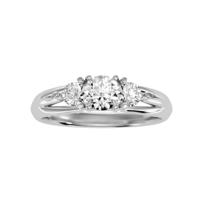 The Beautifully Curated Solitaire Ring In 925 Sterling Silver - Four
