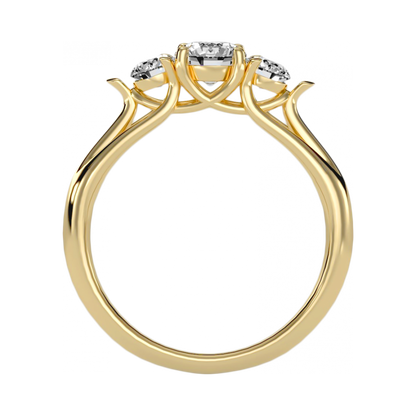 The Beautifully Curated Solitaire Ring In 925 Sterling Silver - Five