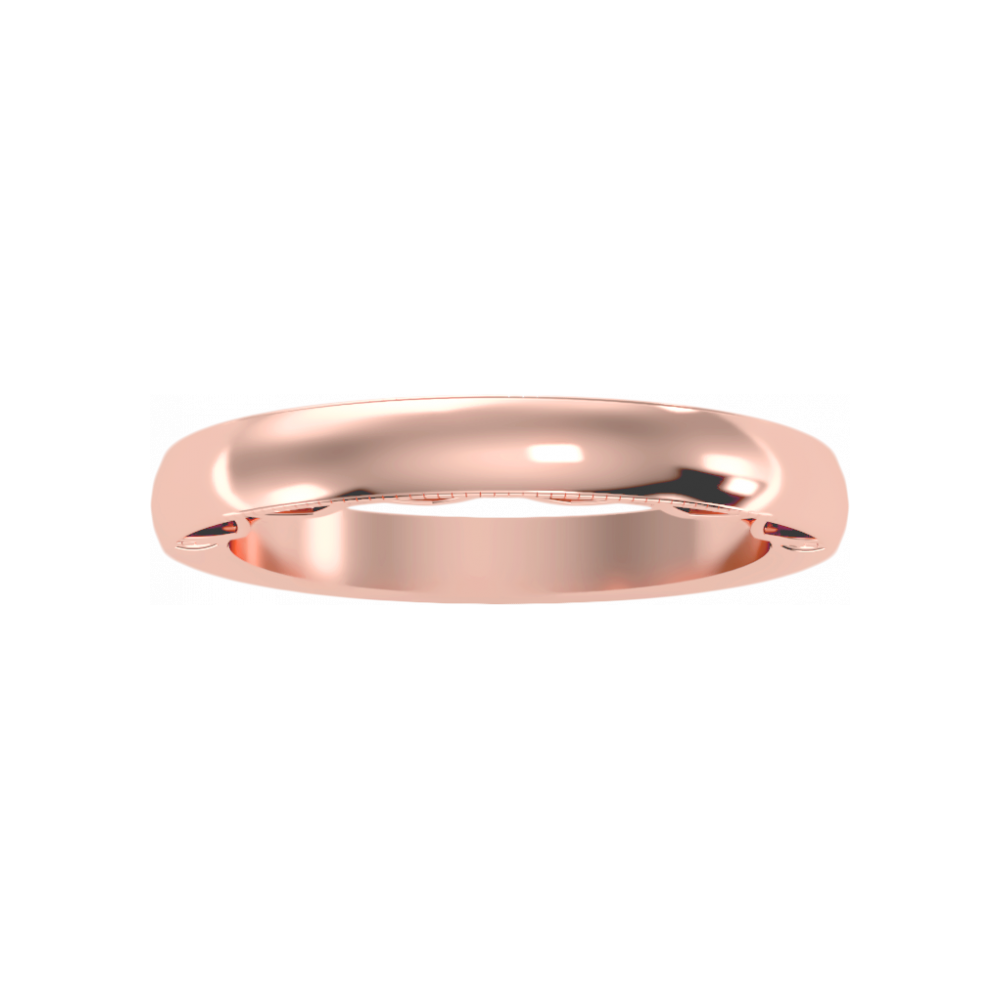 The Beautiful Sleek Wedding Band In 925 Sterling Silver - Twelve