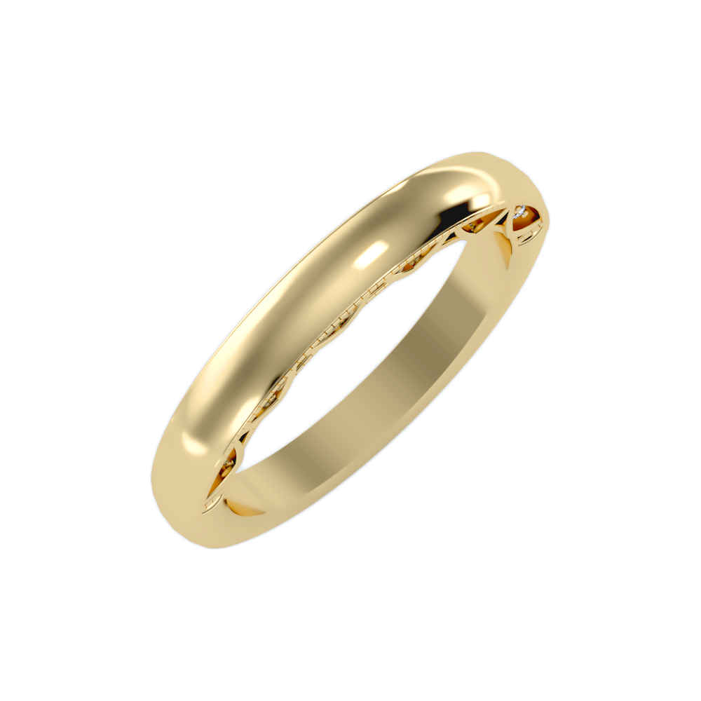 The Beautiful Sleek Wedding Band - Six