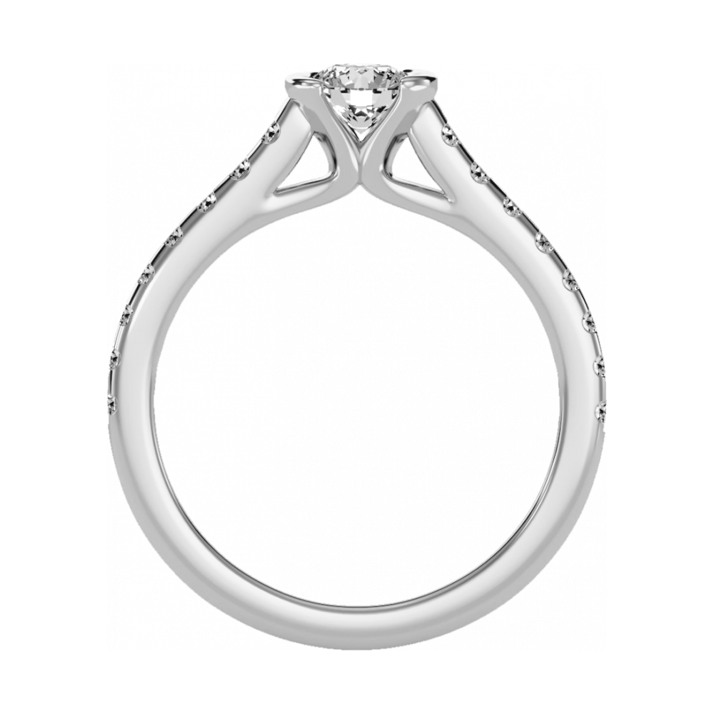 The Bonita Single Stone Ring In 925 Sterling Silver - One
