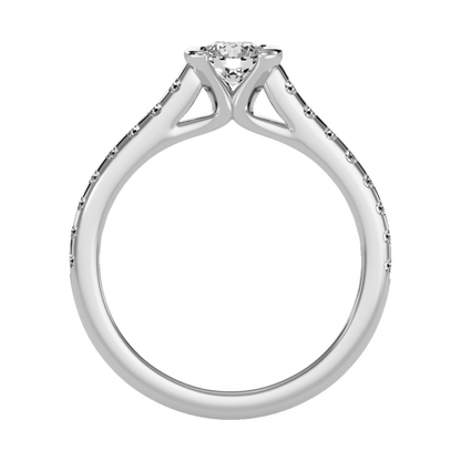 The Bonita Single Stone Ring In 925 Sterling Silver - One