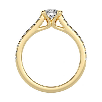 The Bonita Single Stone Ring In 925 Sterling Silver - Five
