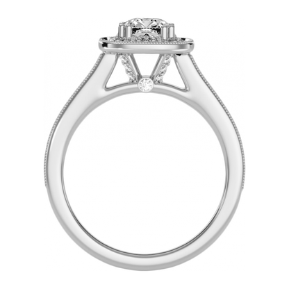 The Breathtaking Halo Ring In 925 Sterling Silver - One