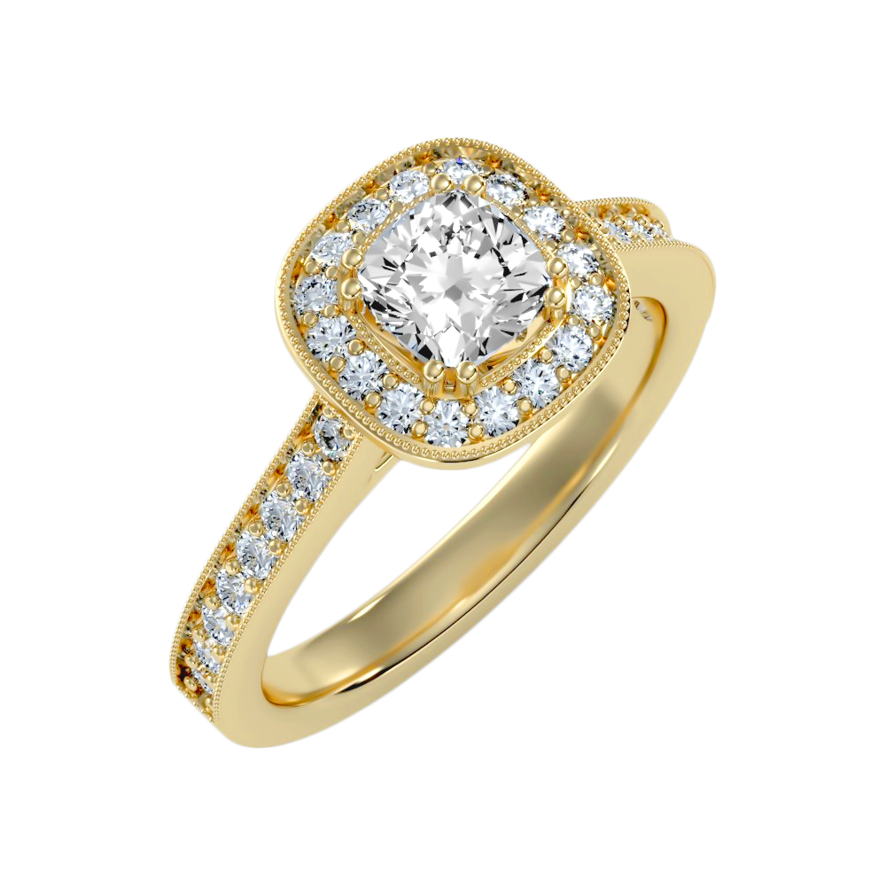 The Breathtaking Halo Ring In 925 Sterling Silver - Six