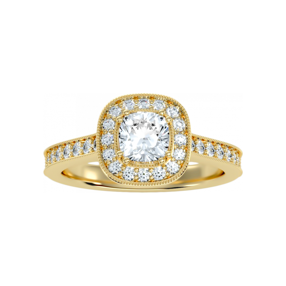 The Breathtaking Halo Ring In 925 Sterling Silver - Eight