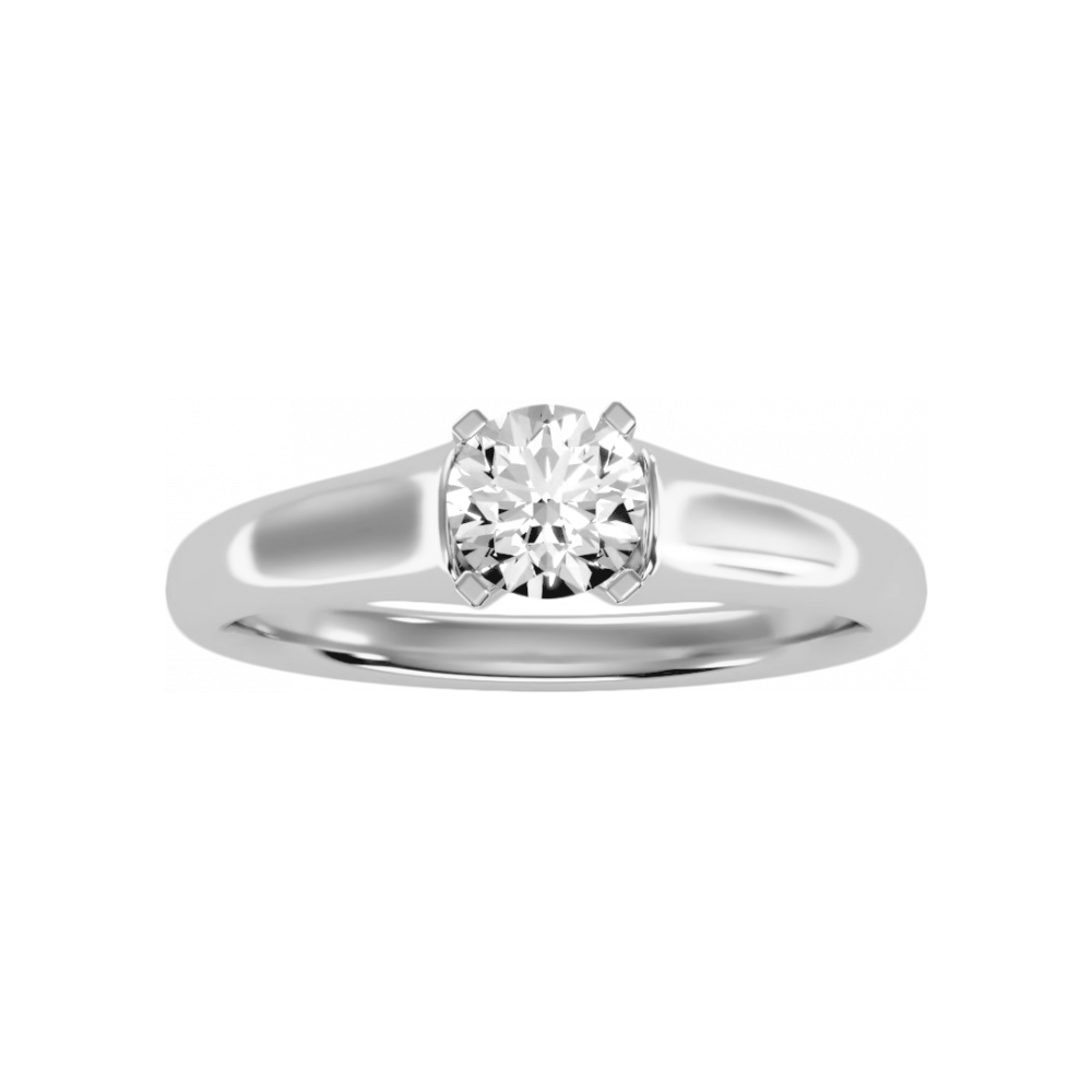 The Brilliant And Selfless Solitaire Ring In 925 Sterling Silver - Four