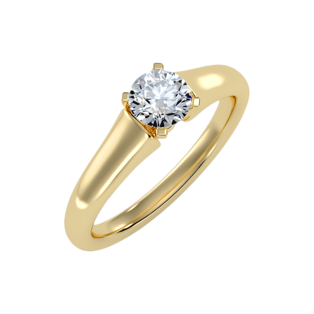 The Brilliant And Selfless Solitaire Ring In 925 Sterling Silver - Six
