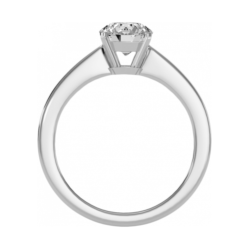 The Charming Solitaire Ring In 925 Sterling Silver - One