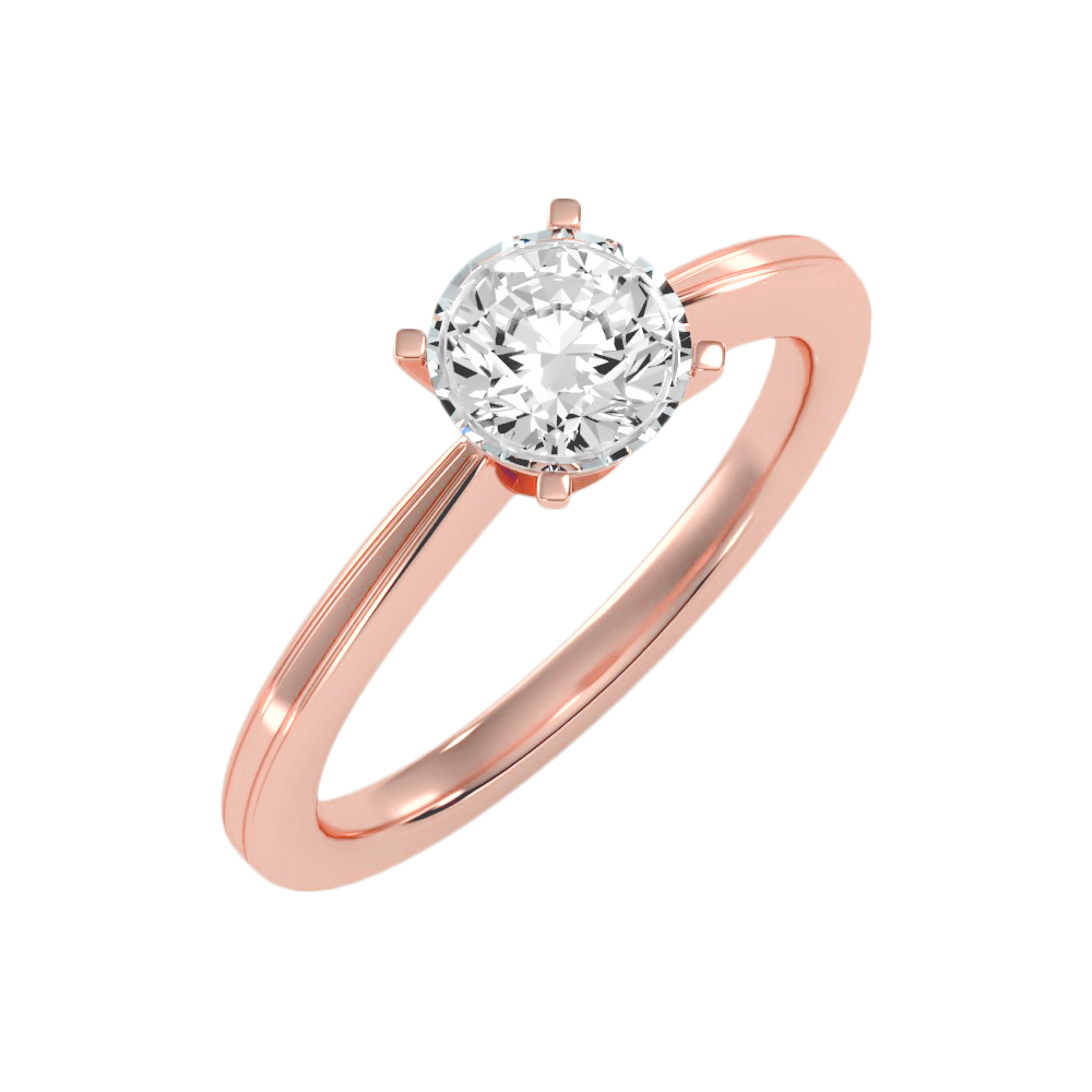 The Charming Solitaire Ring In 925 Sterling Silver - Ten