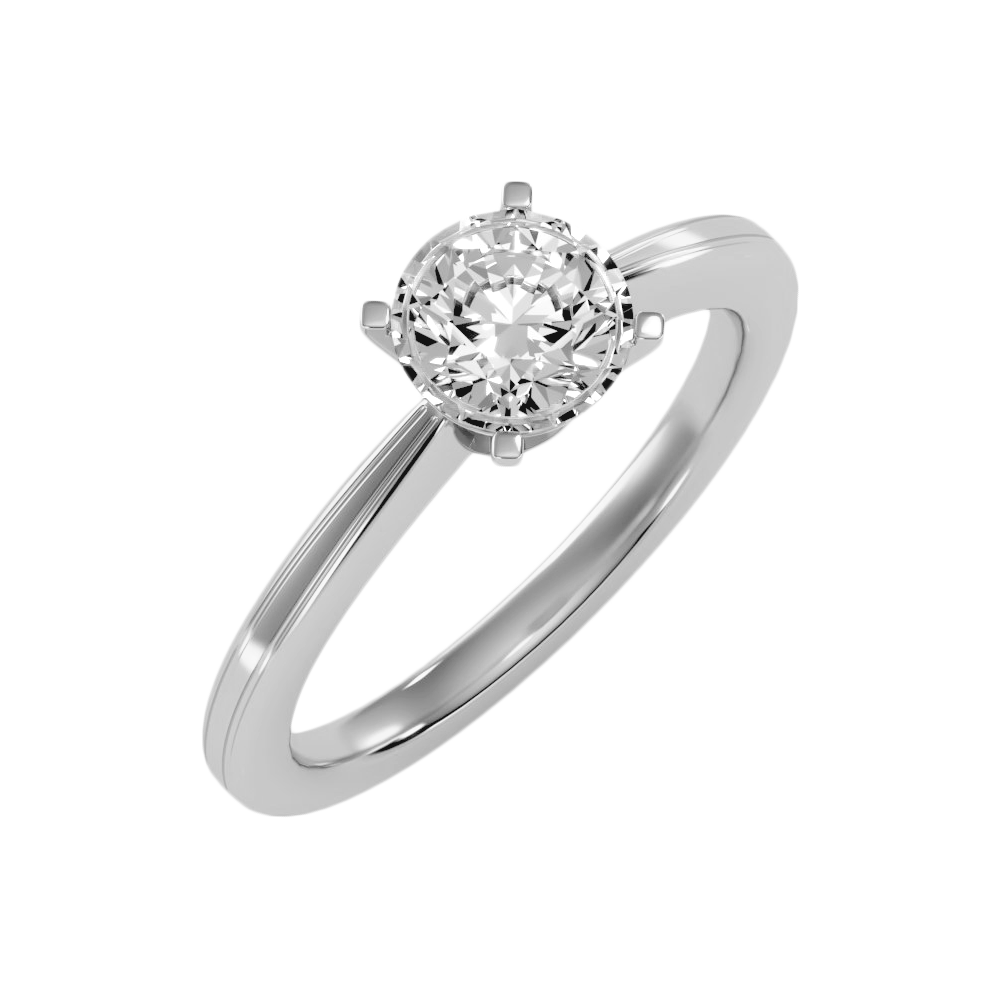 The Charming Solitaire Ring In 925 Sterling Silver - Two